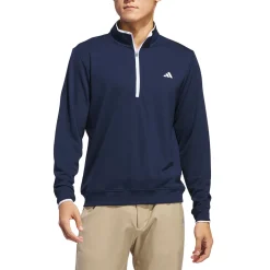 Quarter Zip Pullover Genser Herre Navy