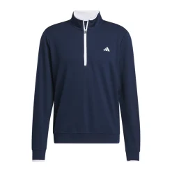 Quarter Zip Pullover Genser Herre Navy