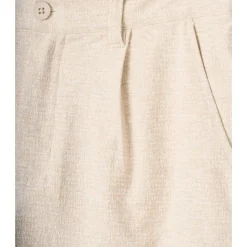 Ridgeweave Pleated Shorts Herre Sand