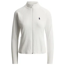 RLX Cable Knit Full Zip Genser Dame Hvit