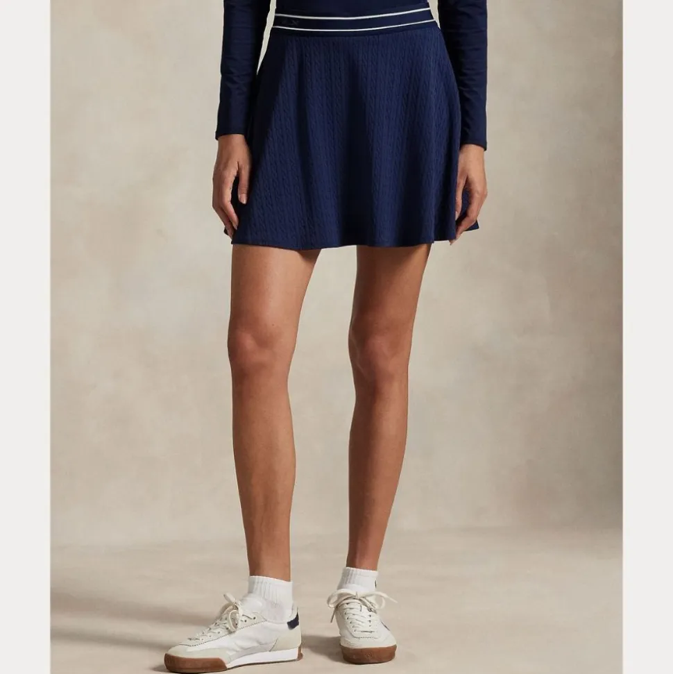 RLX Cable-Motif A-Line Skort Dame Navy