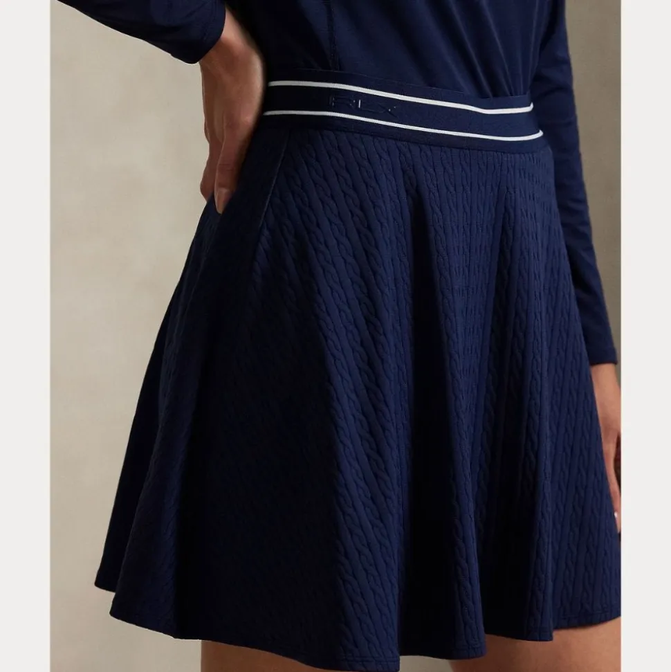RLX Cable-Motif A-Line Skort Dame Navy