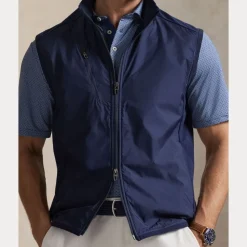 RLX Hybrid Full Zip Vest Herre Navy