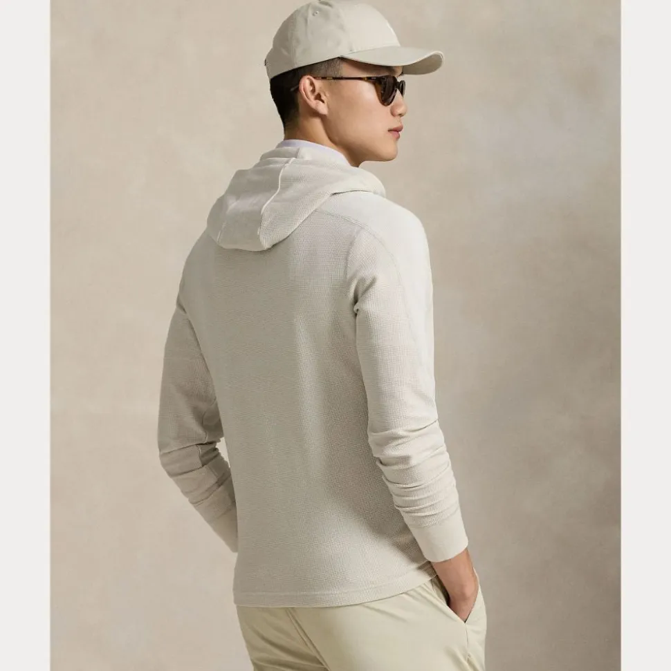 RLX Performance Waffle-Knit Hettegenser Herre Hvit