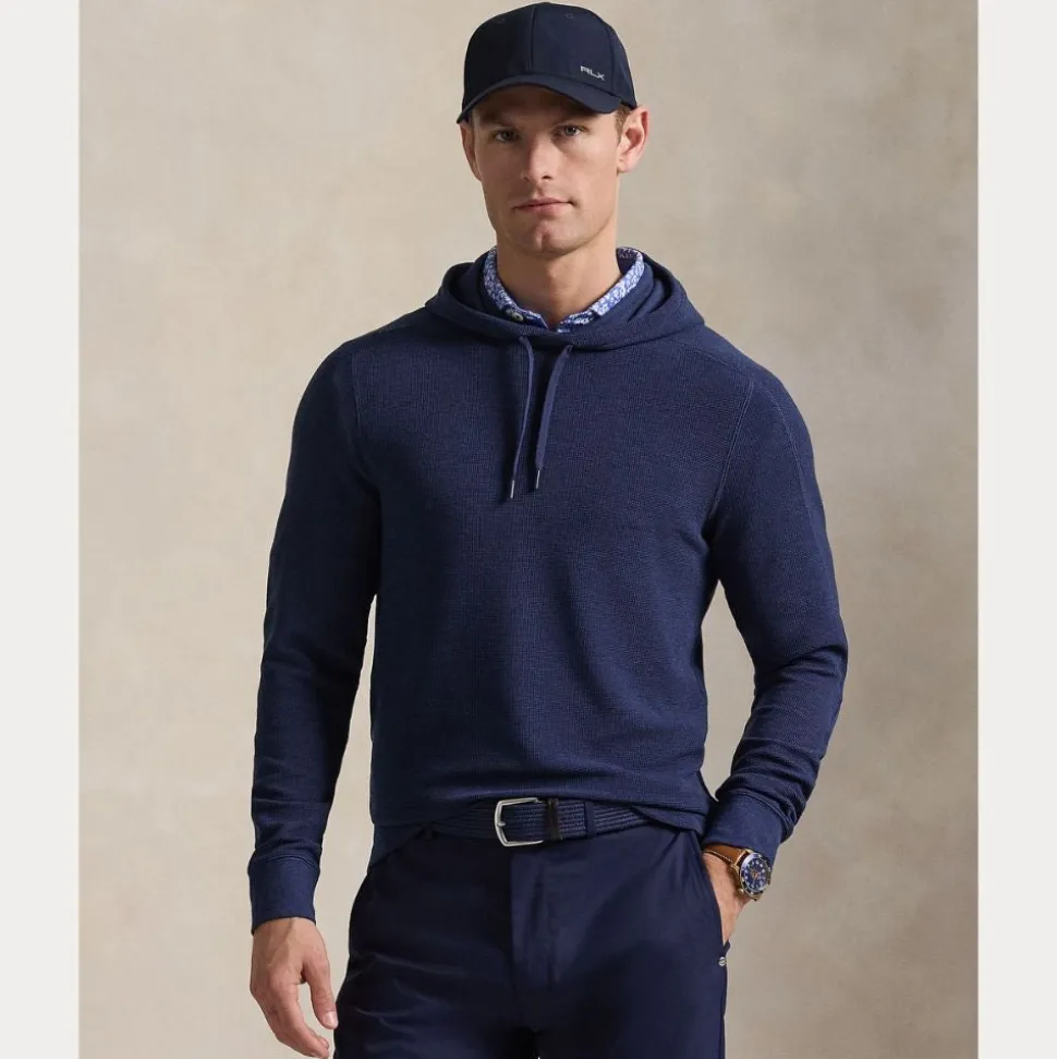 RLX Performance Waffle-Knit Hettegenser Herre Navy