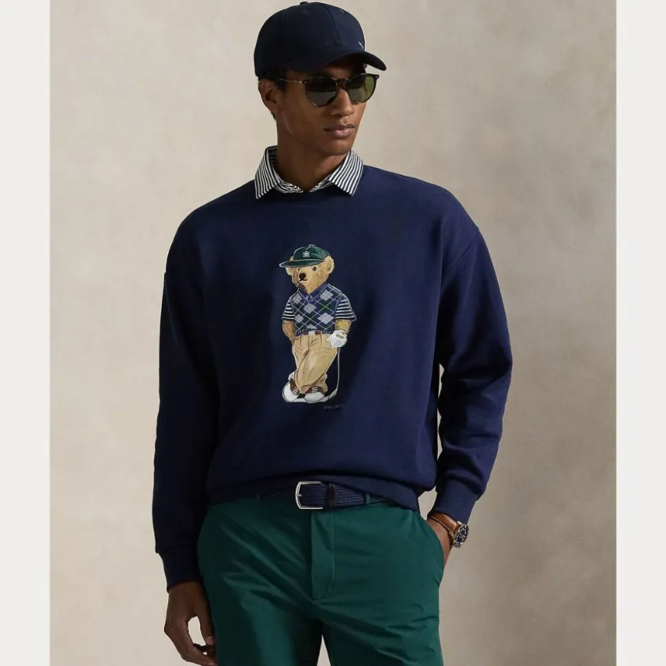 RLX Relaxed Fit Polo Bear Genser Herre Navy