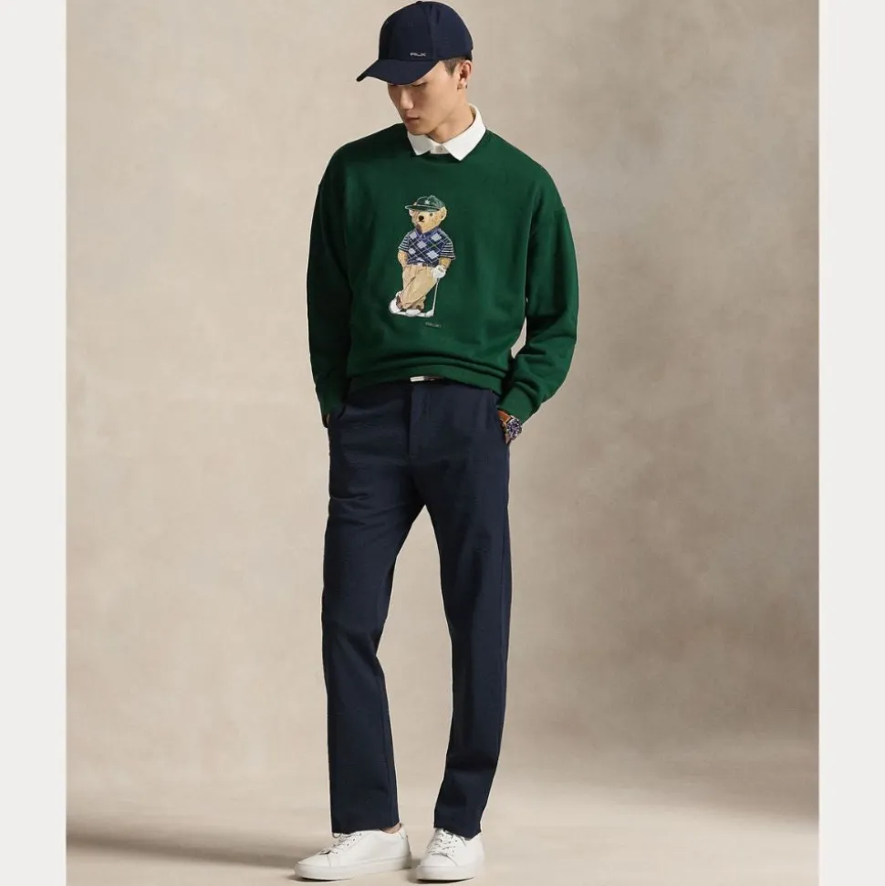 RLX Relaxed Fit Polo Bear Genser Herre Grønn