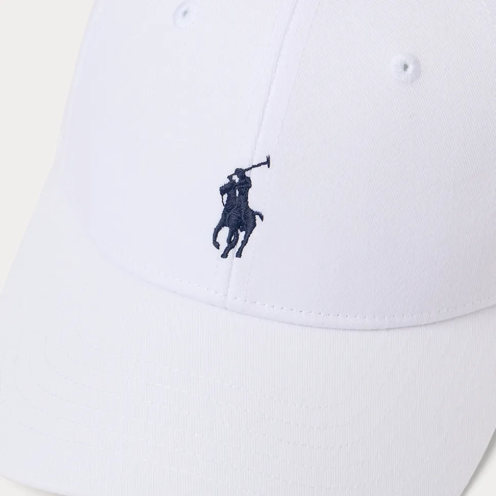 RLX Signature Pony Twill Sports Caps Hvit
