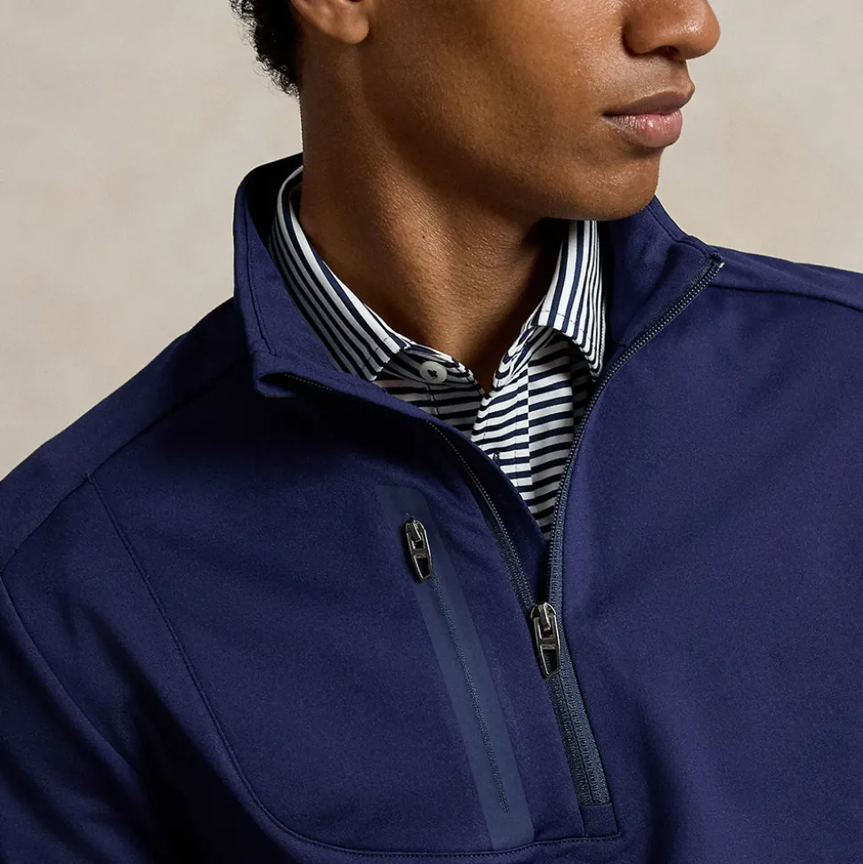 RLX Stretch Half-Zip Genser Herre Navy