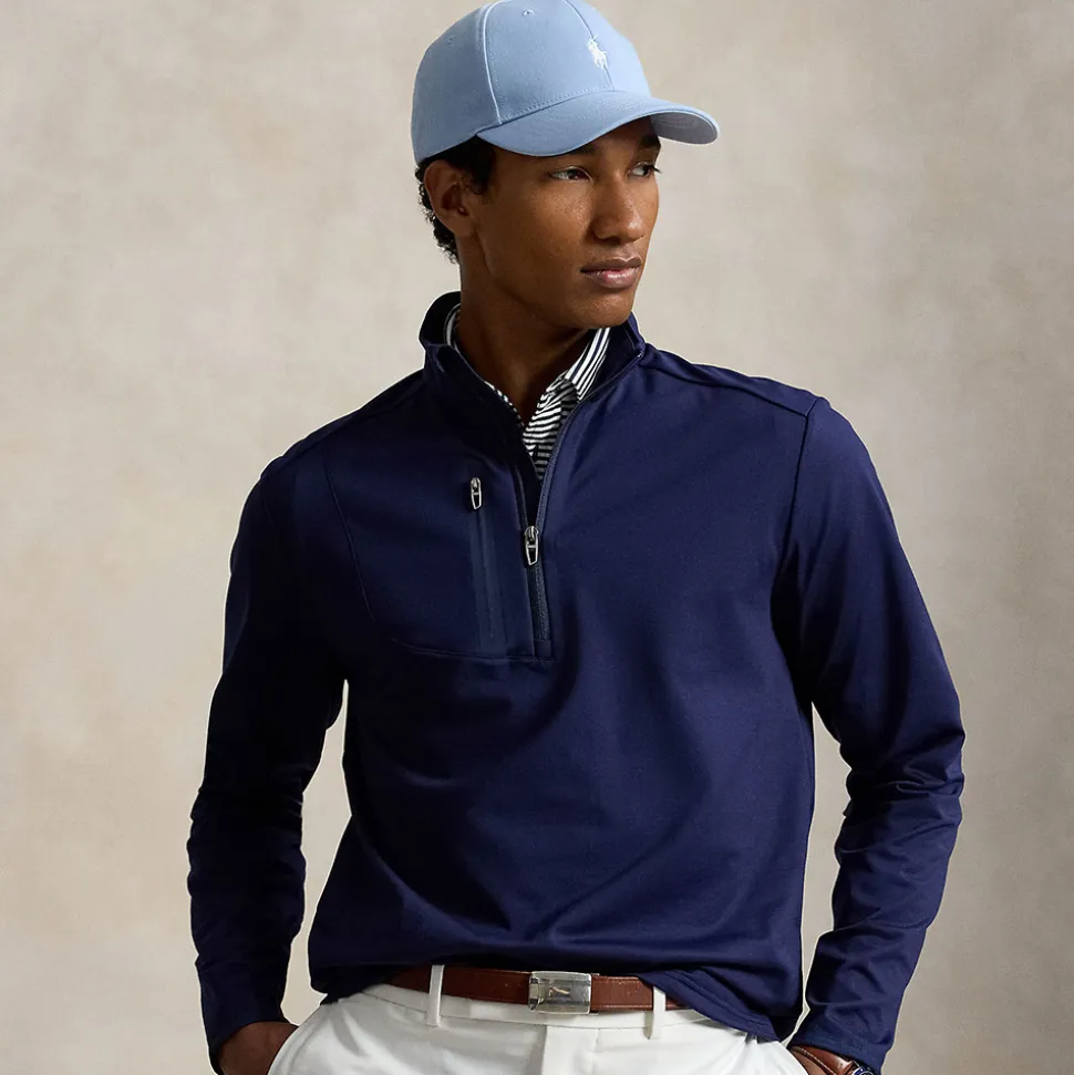 RLX Stretch Half-Zip Genser Herre Navy