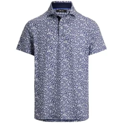 RLX Tailored Fit Performance Pique Herre Navy/Hibiscus