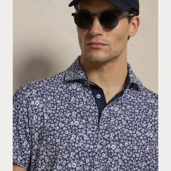 RLX Tailored Fit Performance Pique Herre Navy/Hibiscus
