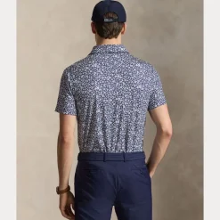 RLX Tailored Fit Performance Pique Herre Navy/Hibiscus