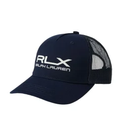 RLX Twill Trucker Caps Navy