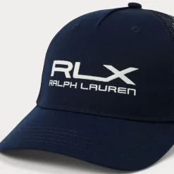RLX Twill Trucker Caps Navy