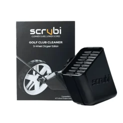 Scrubi Rensebørste for golfkøller til 3 Hjuls Clickgear Traller