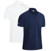 Solid Tournament Pique Herre 2 Pack Hvit Navy