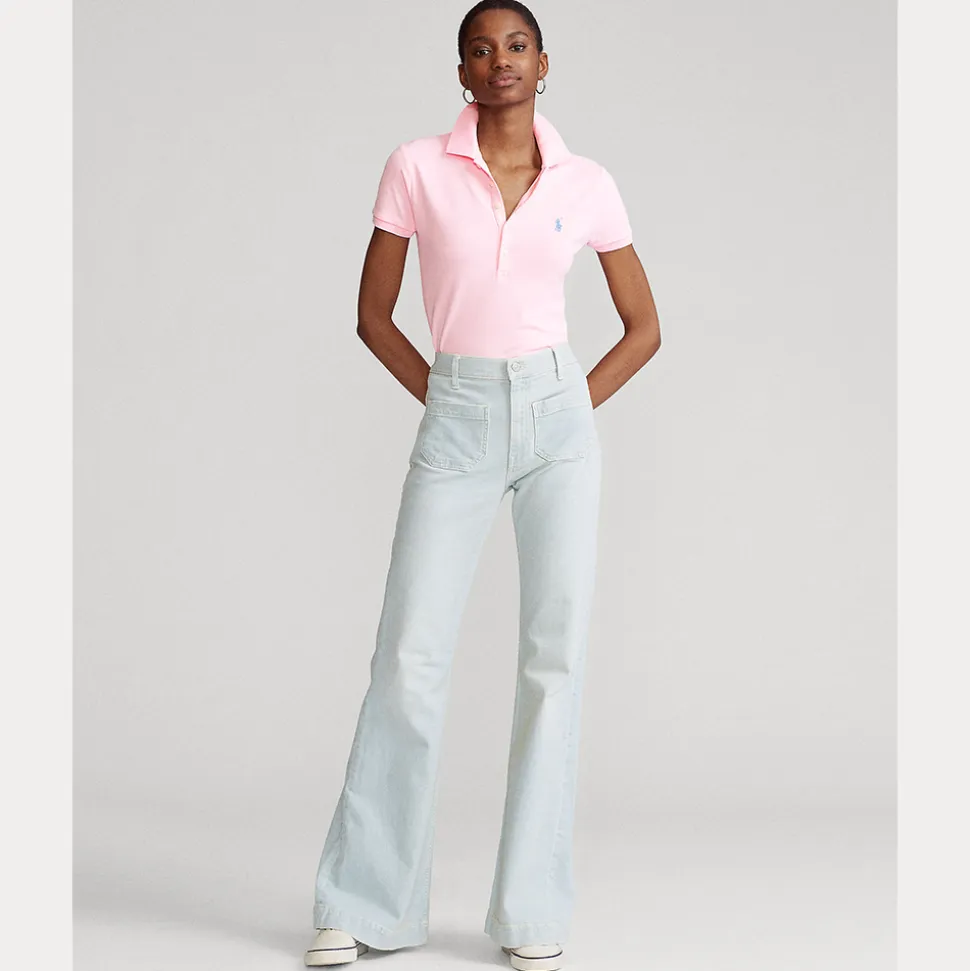 Stretch Pique Dame Rosa