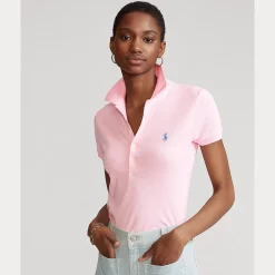 Stretch Pique Dame Rosa