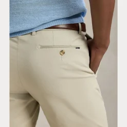 Stretch Slim Fit Chino Shorts Herre Beige