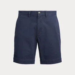 Stretch Straight Fit Chino Shorts Herre Navy