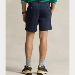 Stretch Straight Fit Chino Shorts Herre Navy