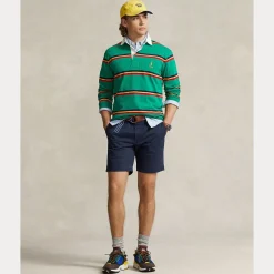 Stretch Straight Fit Chino Shorts Herre Navy