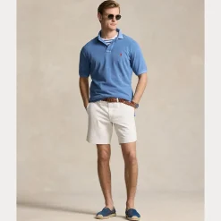 Stretch Straight Fit Chino Shorts Herre Hvit