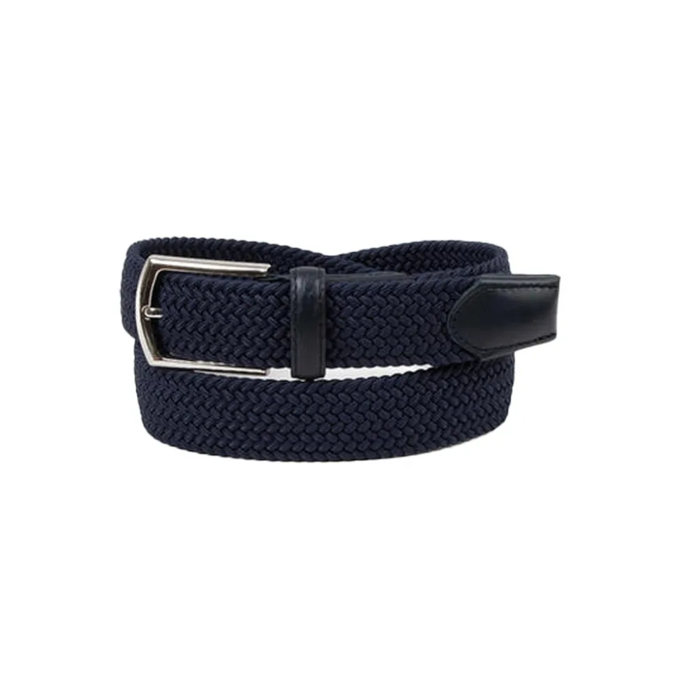 Strikkbelte 100cm Navy