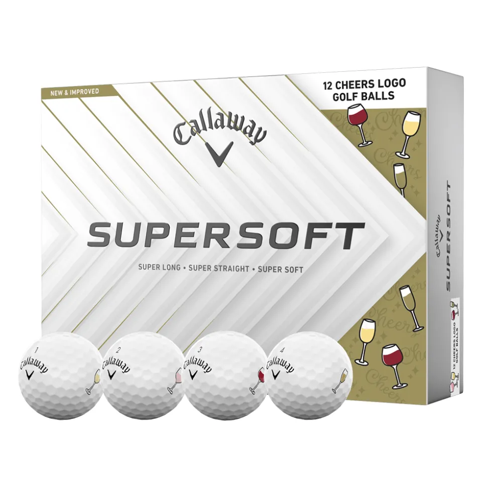 Supersoft Cheers Golfball Hvit