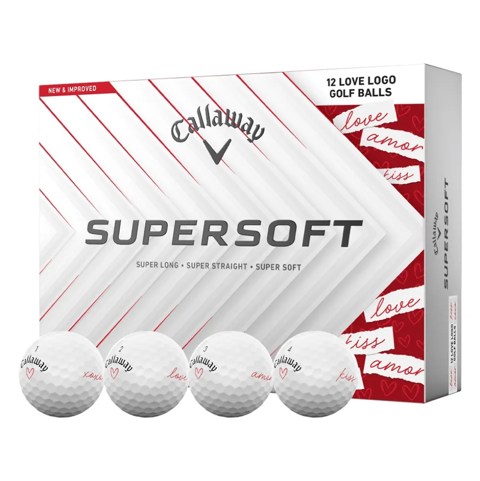 Supersoft Love Golfball Hvit