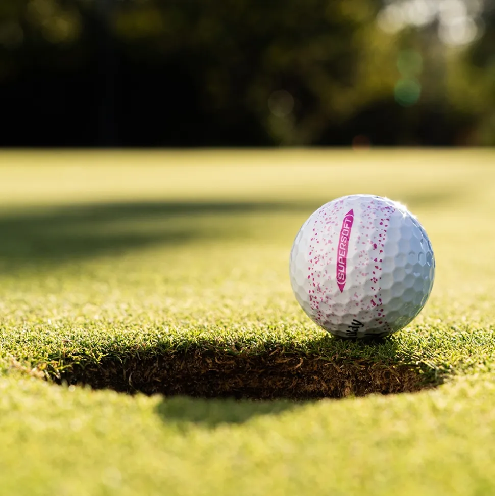 Supersoft Splatter 360 Golfball Rosa