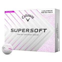 Supersoft Splatter 360 Golfball Rosa
