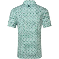 Surfs Up Print Lisle Pique Herre Grønn