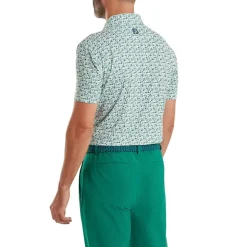 Surfs Up Print Lisle Pique Herre Grønn