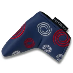 Swirl Blade Navy Putter Headcover