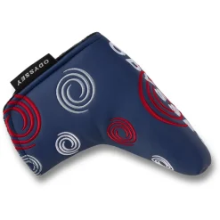 Swirl Blade Navy Putter Headcover