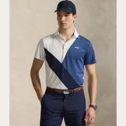 Tailored Fit Pique Herre Color Block