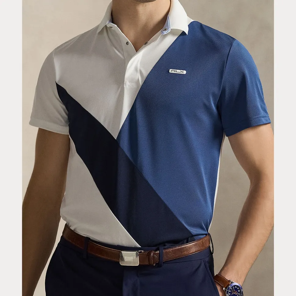 Tailored Fit Pique Herre Color Block