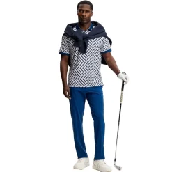 Tour Tech Print Pique Herre Ladder Estate White
