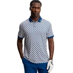 Tour Tech Print Pique Herre Ladder Estate White