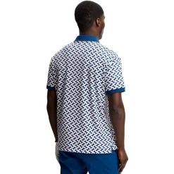 Tour Tech Print Pique Herre Ladder Estate White