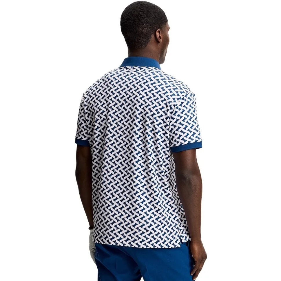 Tour Tech Print Pique Herre Ladder Estate White