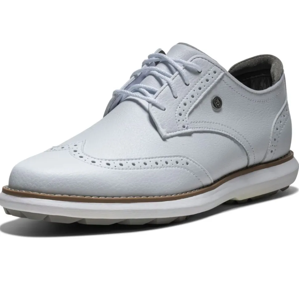Traditions Spikeless Golfsko Dame Hvit Wide