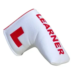 Øvelseskjøring Blade Putter Headcover Hvit