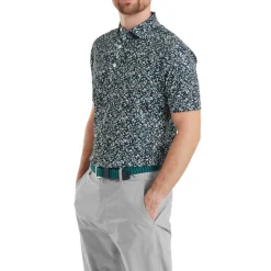 Watercolour Floral Print Pique