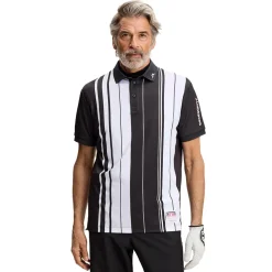 30Y Tour Tech Striped Pique Herre Stripe Placement Graphic