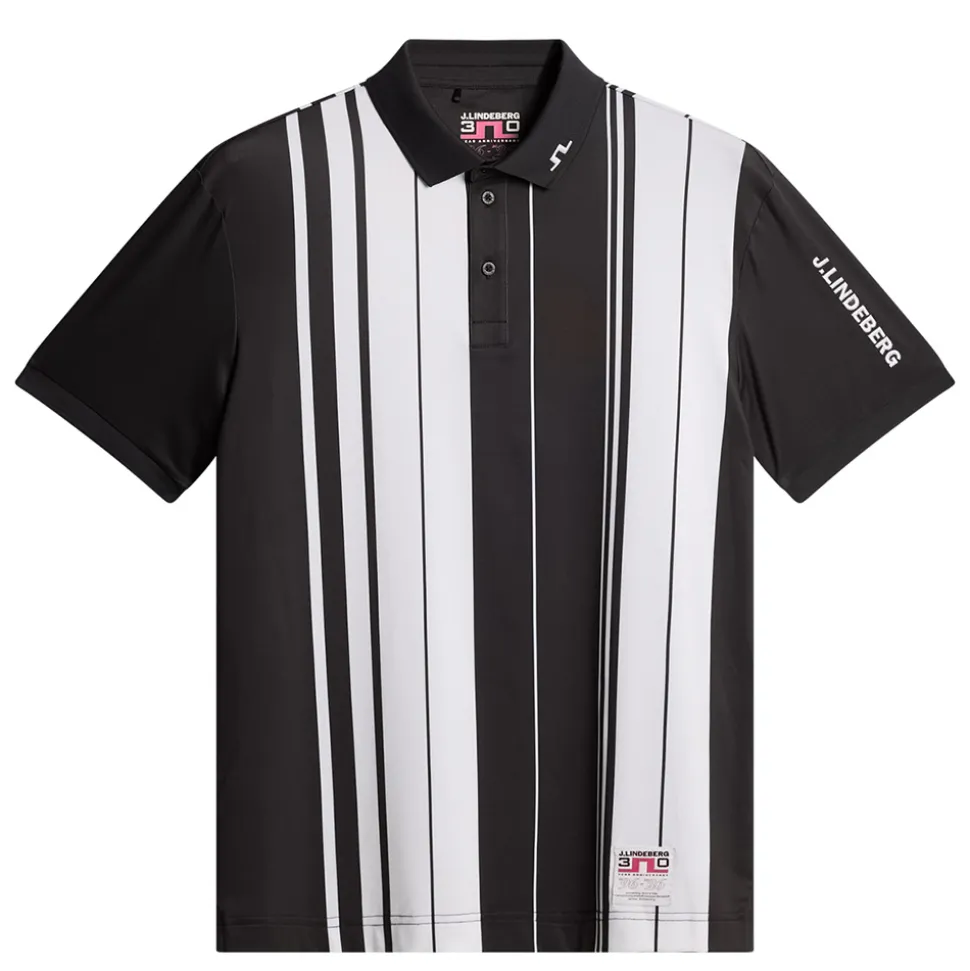 30Y Tour Tech Striped Pique Herre Stripe Placement Graphic