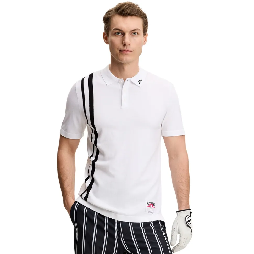 30Y Wallis Knit Pique Herre Hvit