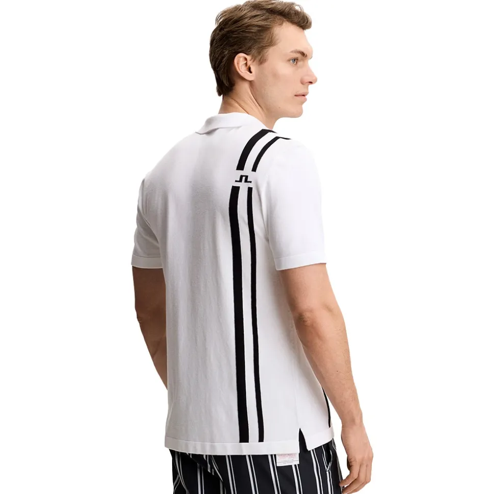 30Y Wallis Knit Pique Herre Hvit